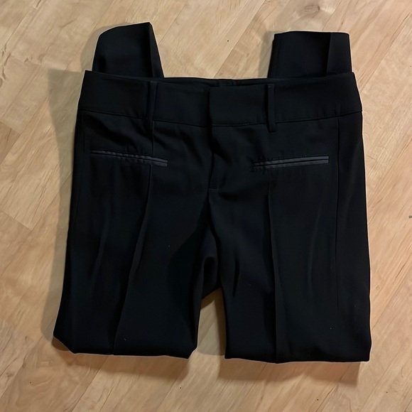 Helmut Lang wool-blend slim leg black pants, size 2 - Picture 1 of 5